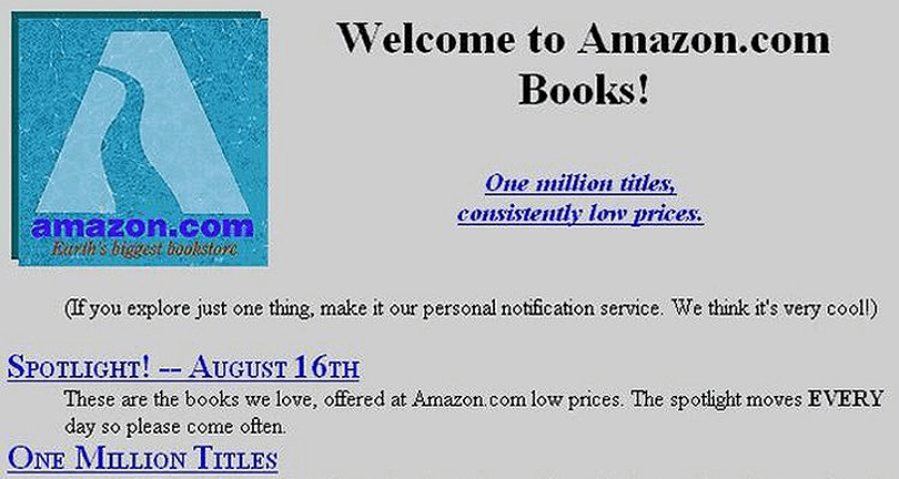 Original Amazon website