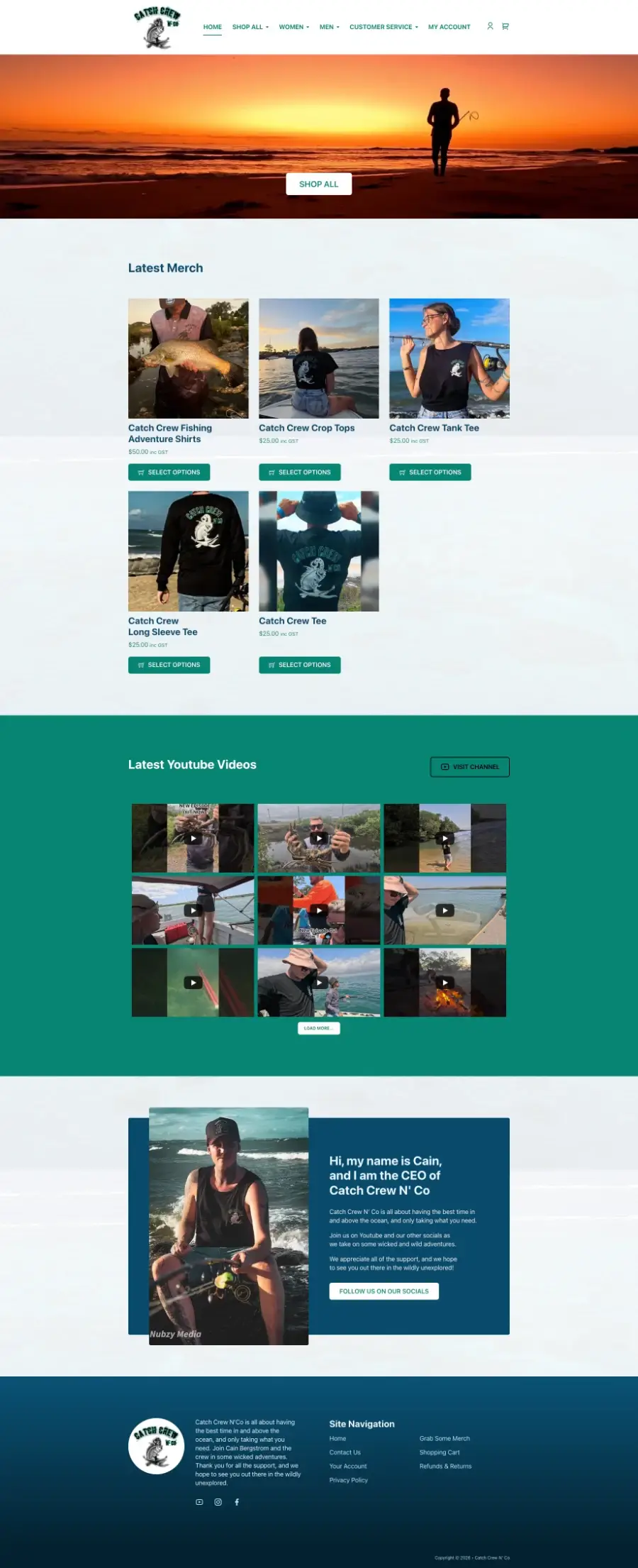 Catch Crew N Co Website
