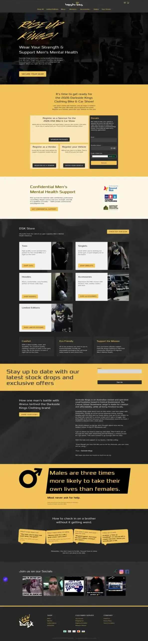 Darkside Kings Clothing Website 2026