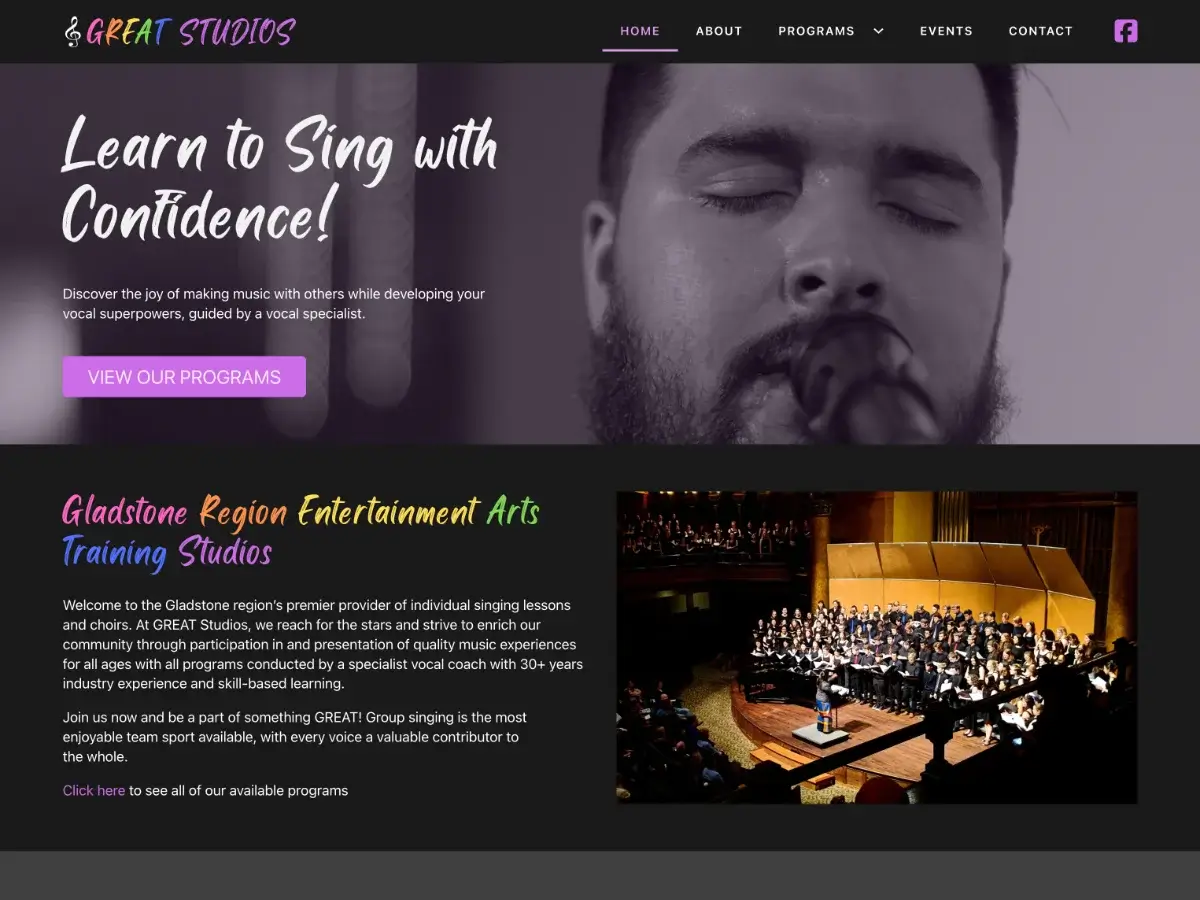 GREAT Studios Website Preview